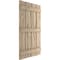 Ekena Millwork Rustic Four Board Spaced Board-n-Batten Riverwood Faux Wood Shutters, 23 1/2W x 72H, PR SHUBSS23X72RWPR - alternate 19